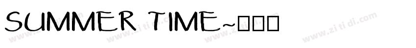 SUMMER TIME字体转换